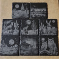 Slate Coaster Set of 4-Desert Landscape