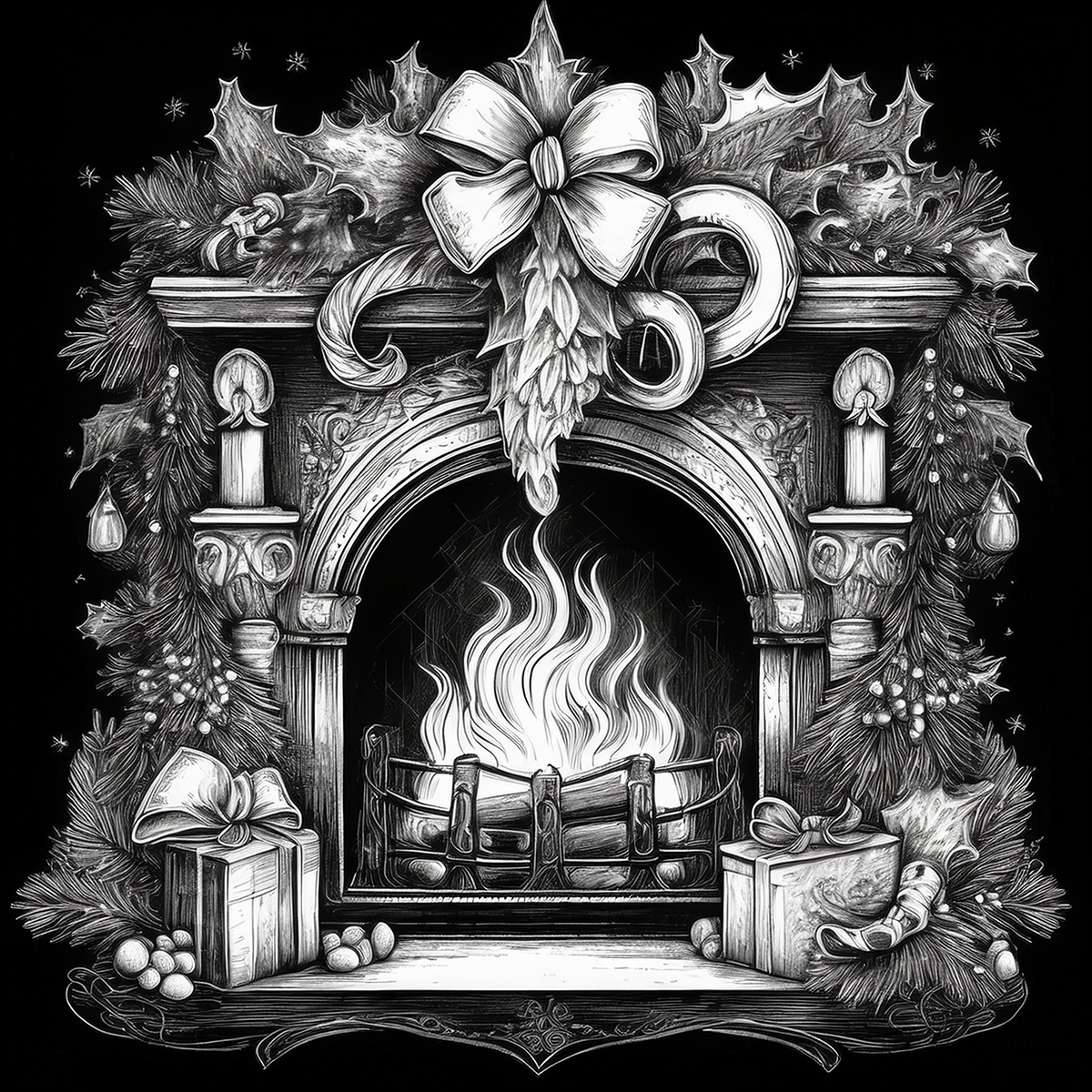 Christmas Coasters- Set of 4