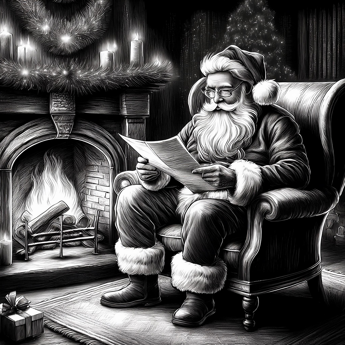 Christmas Coasters- Set of 4