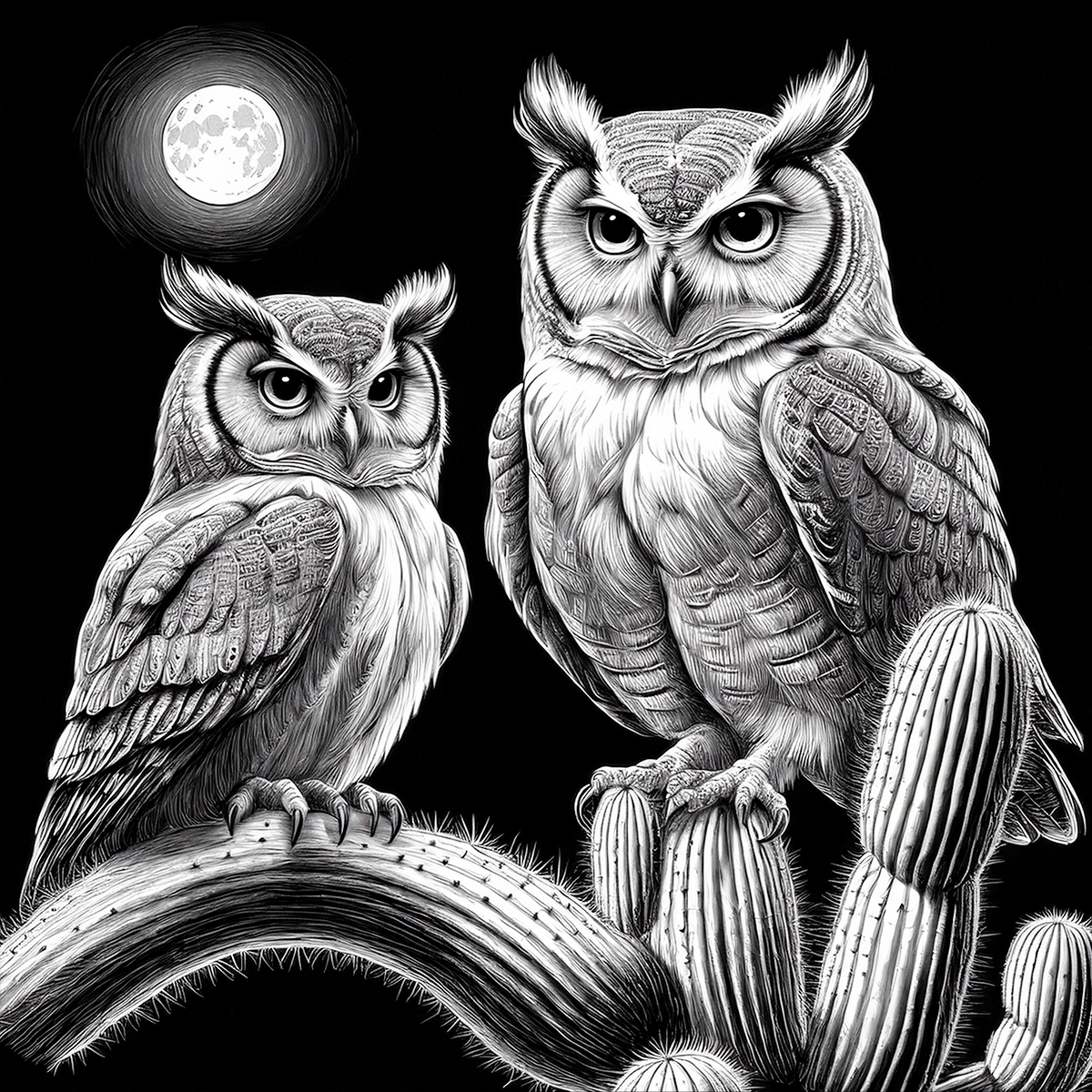 Slate Coaster Set of 4-Desert Landscape