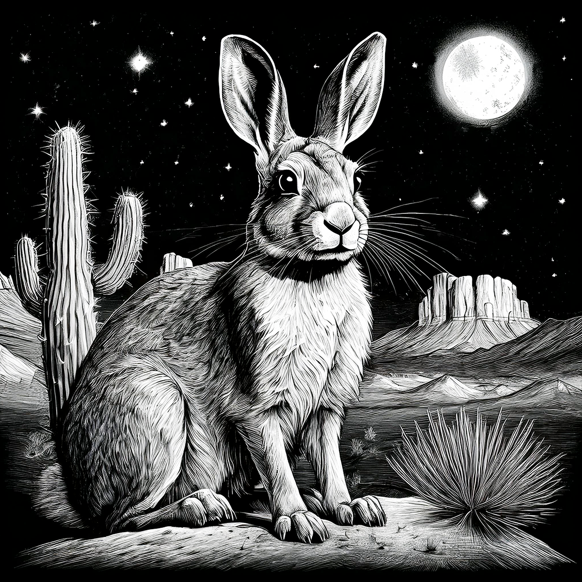 Slate Coaster Set of 4-Desert Landscape