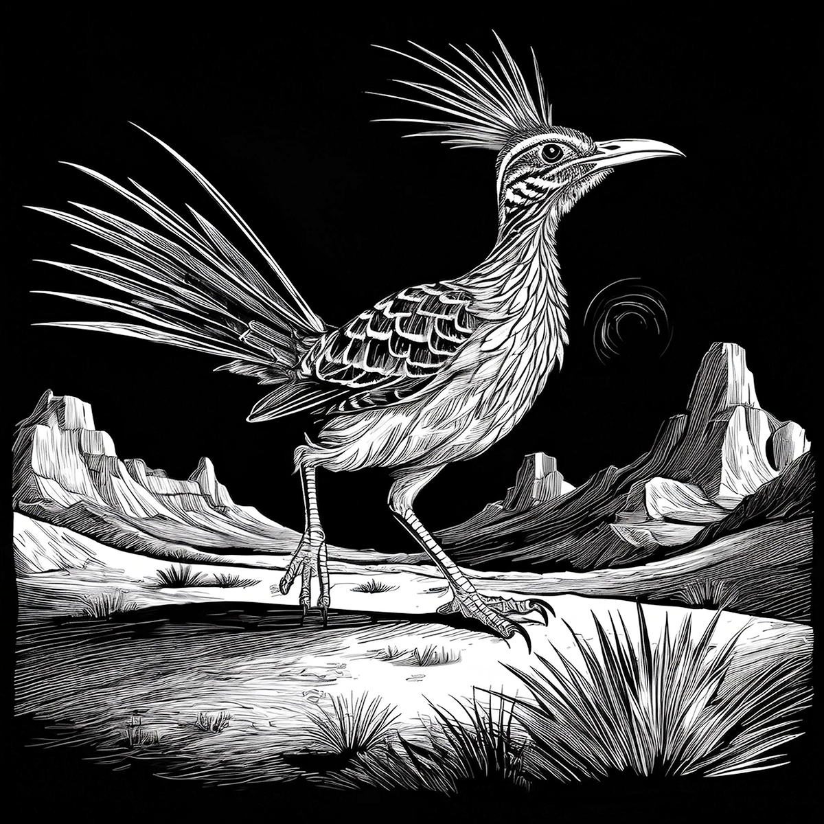 Slate Coaster Set of 4-Desert Landscape