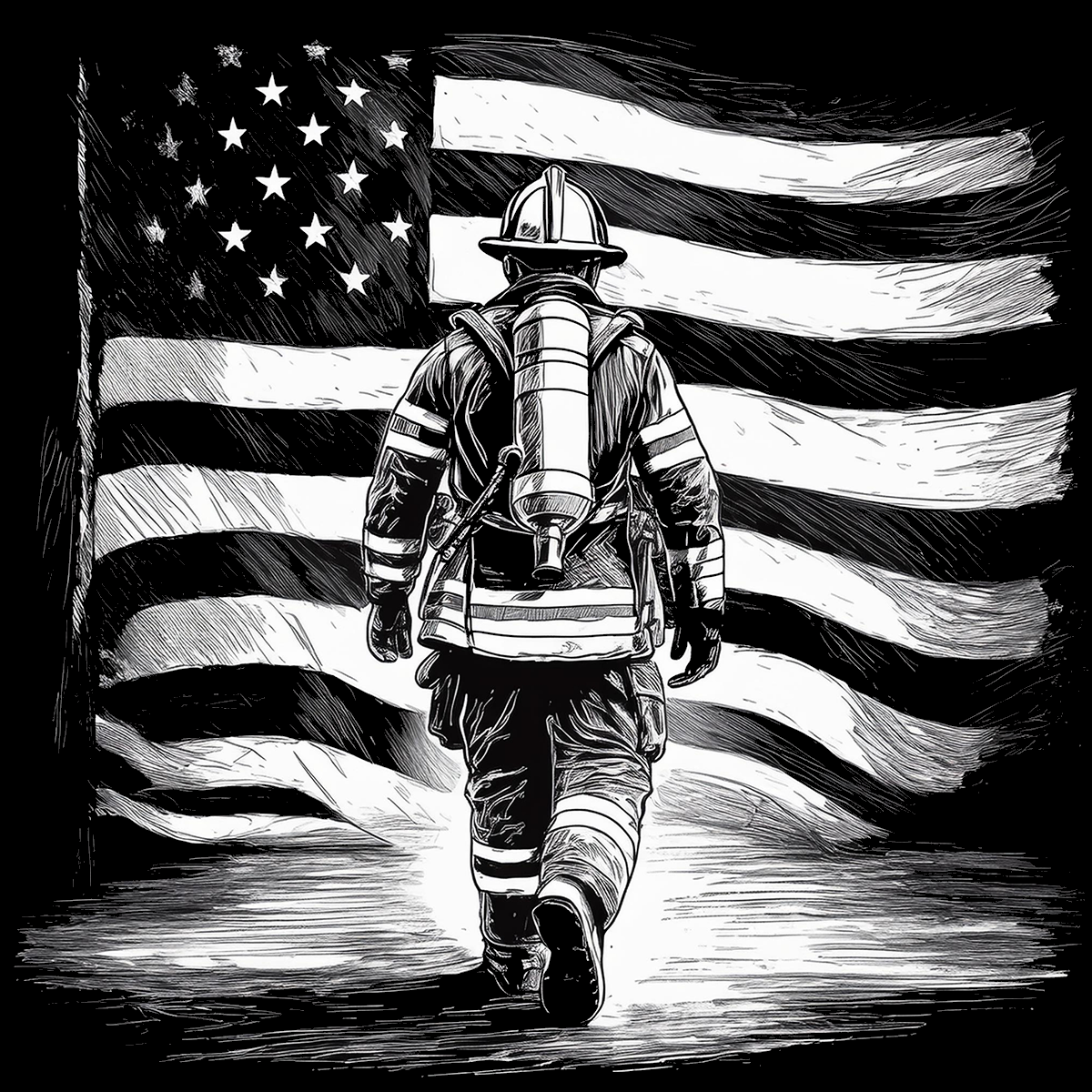 Firefighter Coasters- Set of 4