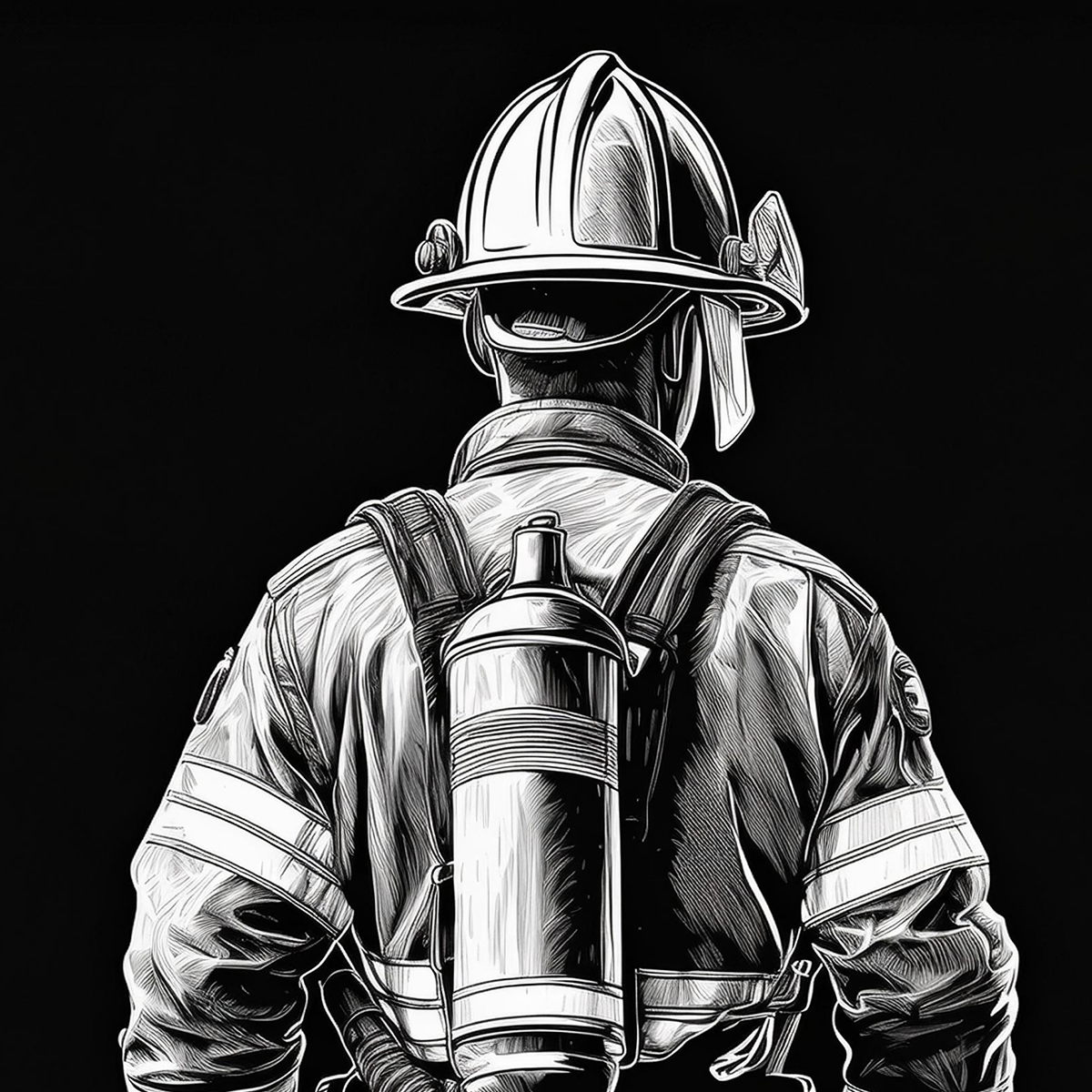 Firefighter Coasters- Set of 4