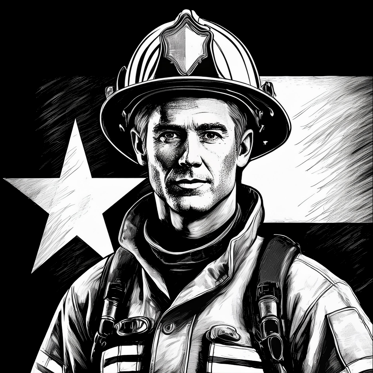 Firefighter Coasters- Set of 4