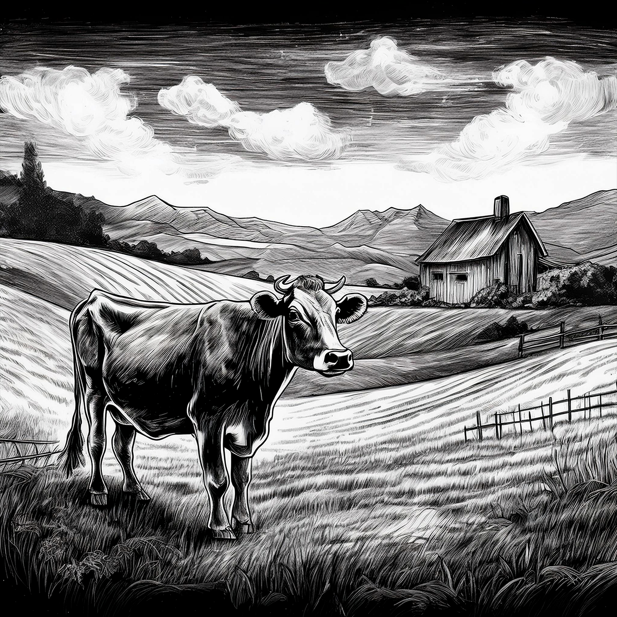 Farm Life Coasters- Set of 4