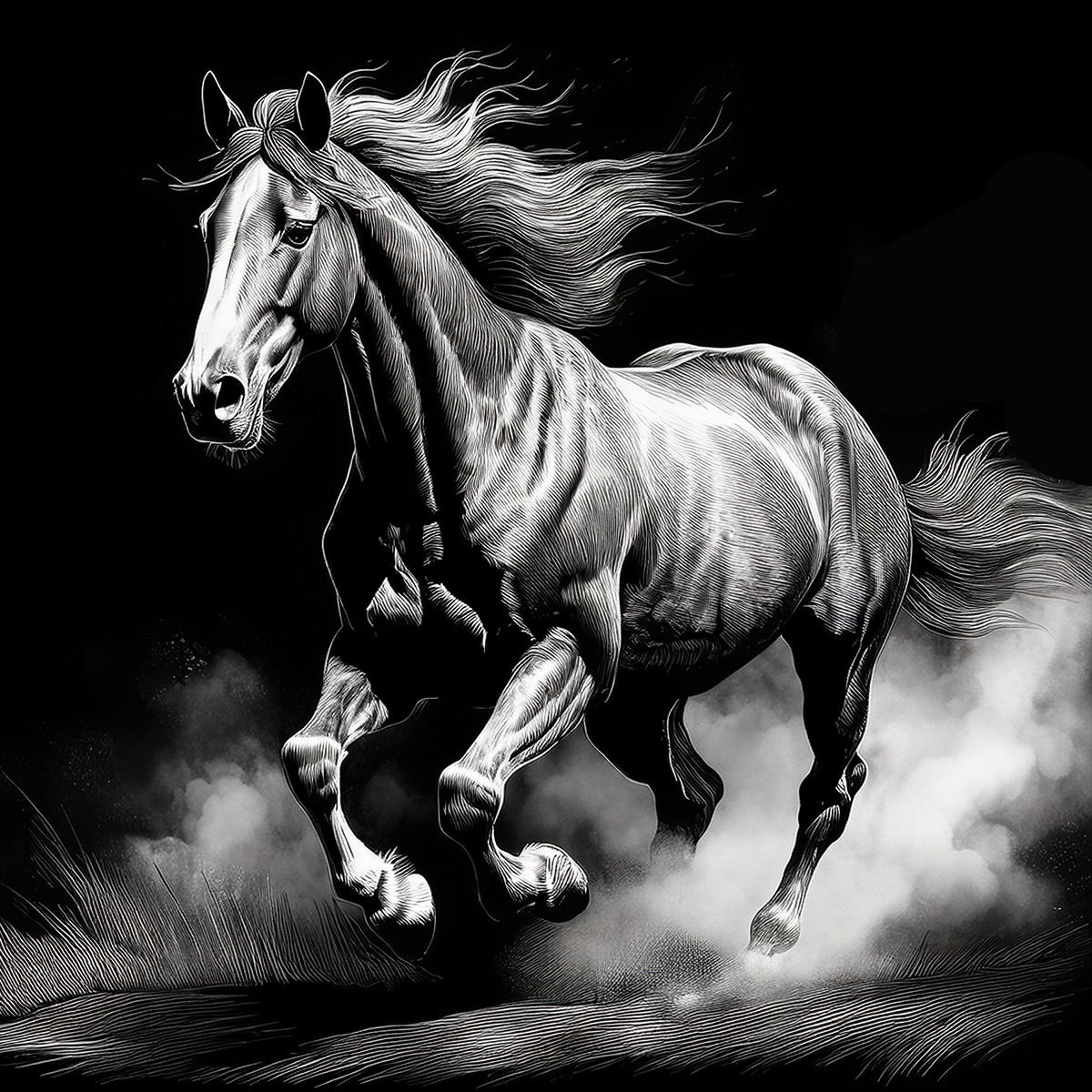 Horses Coasters- Set of 4