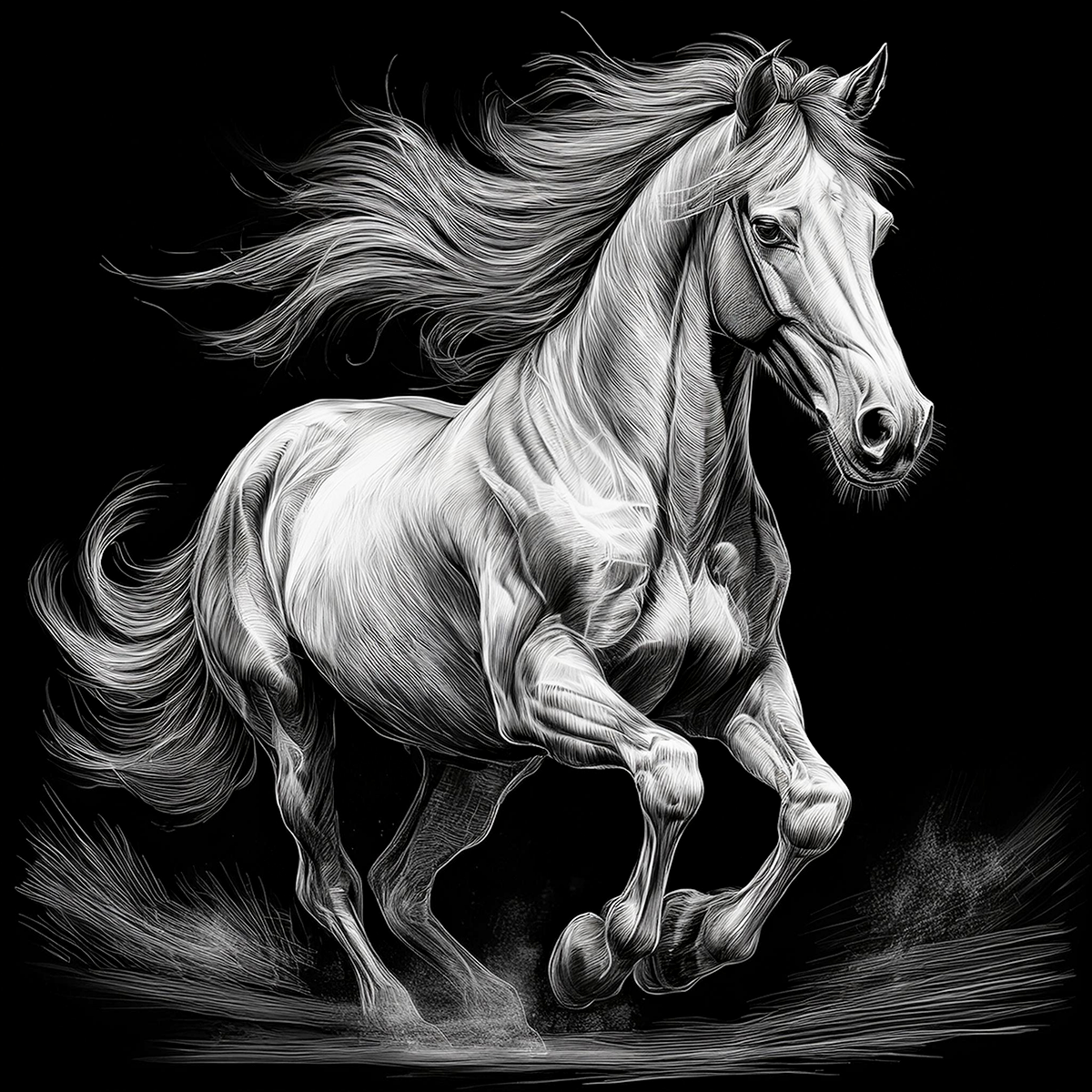 Horses Coasters- Set of 4