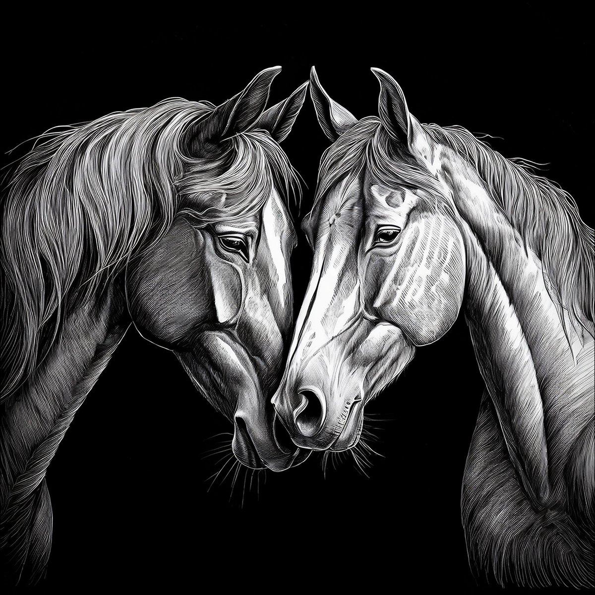 Horses Coasters- Set of 4
