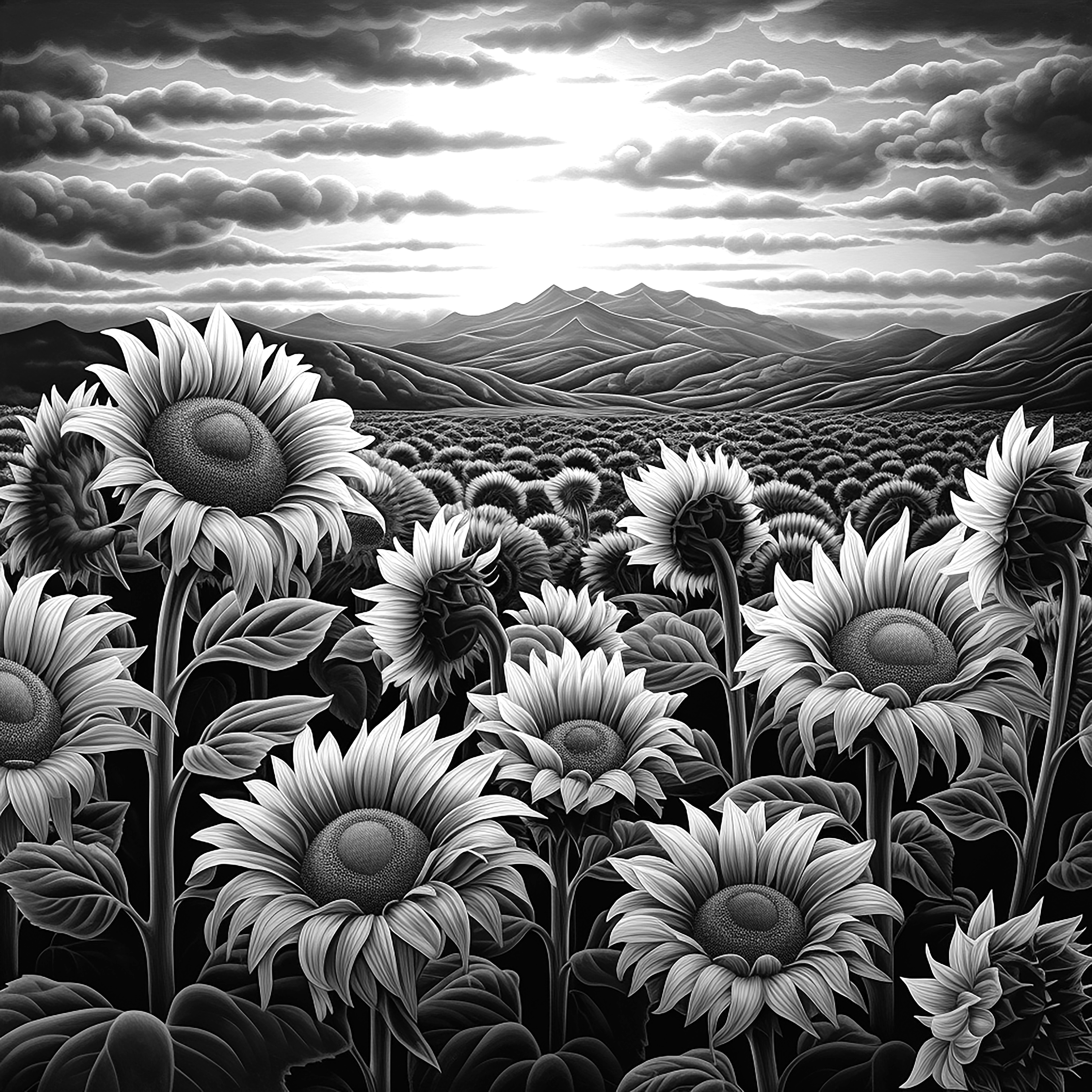 Sunflower Coasters- Set of 4