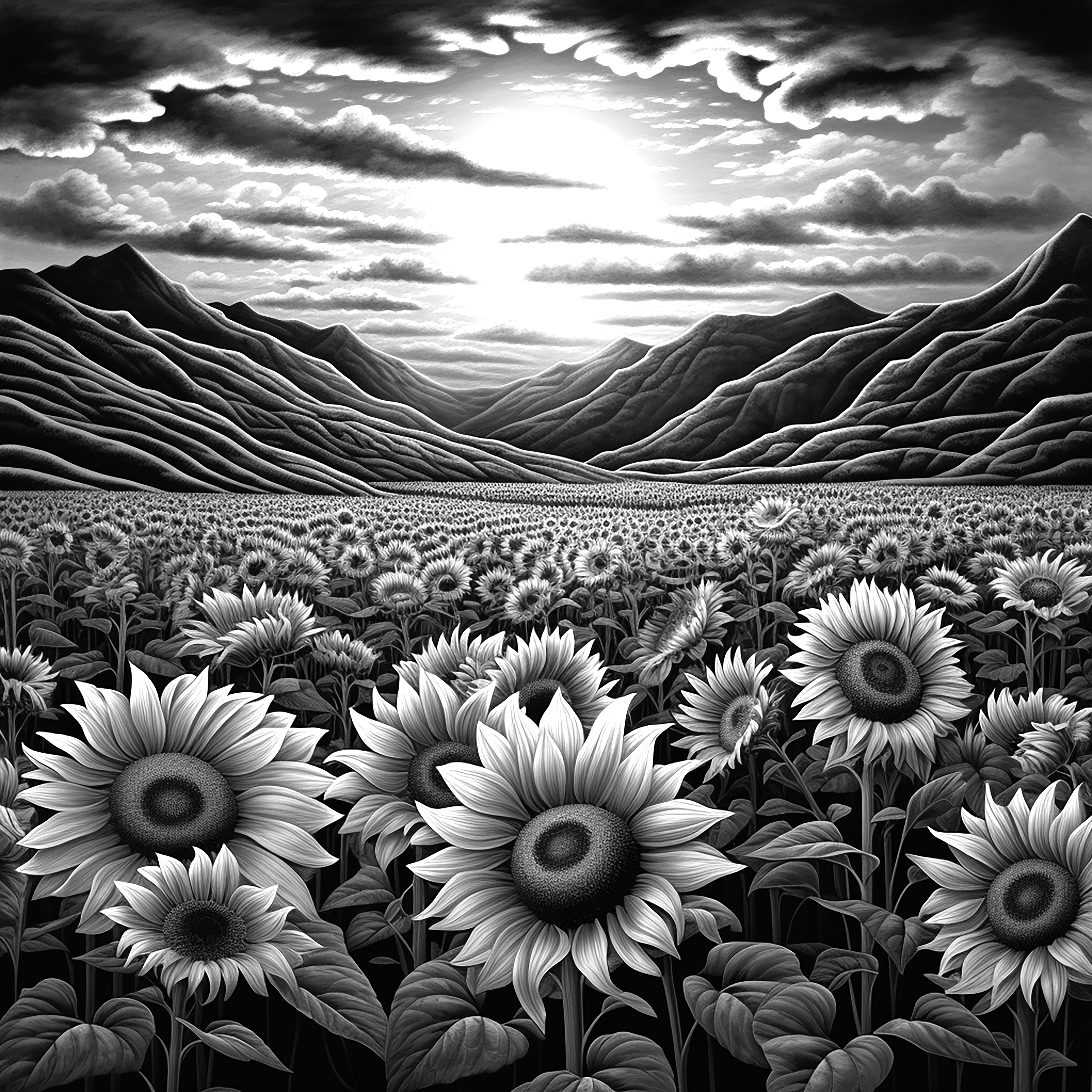 Sunflower Coasters- Set of 4