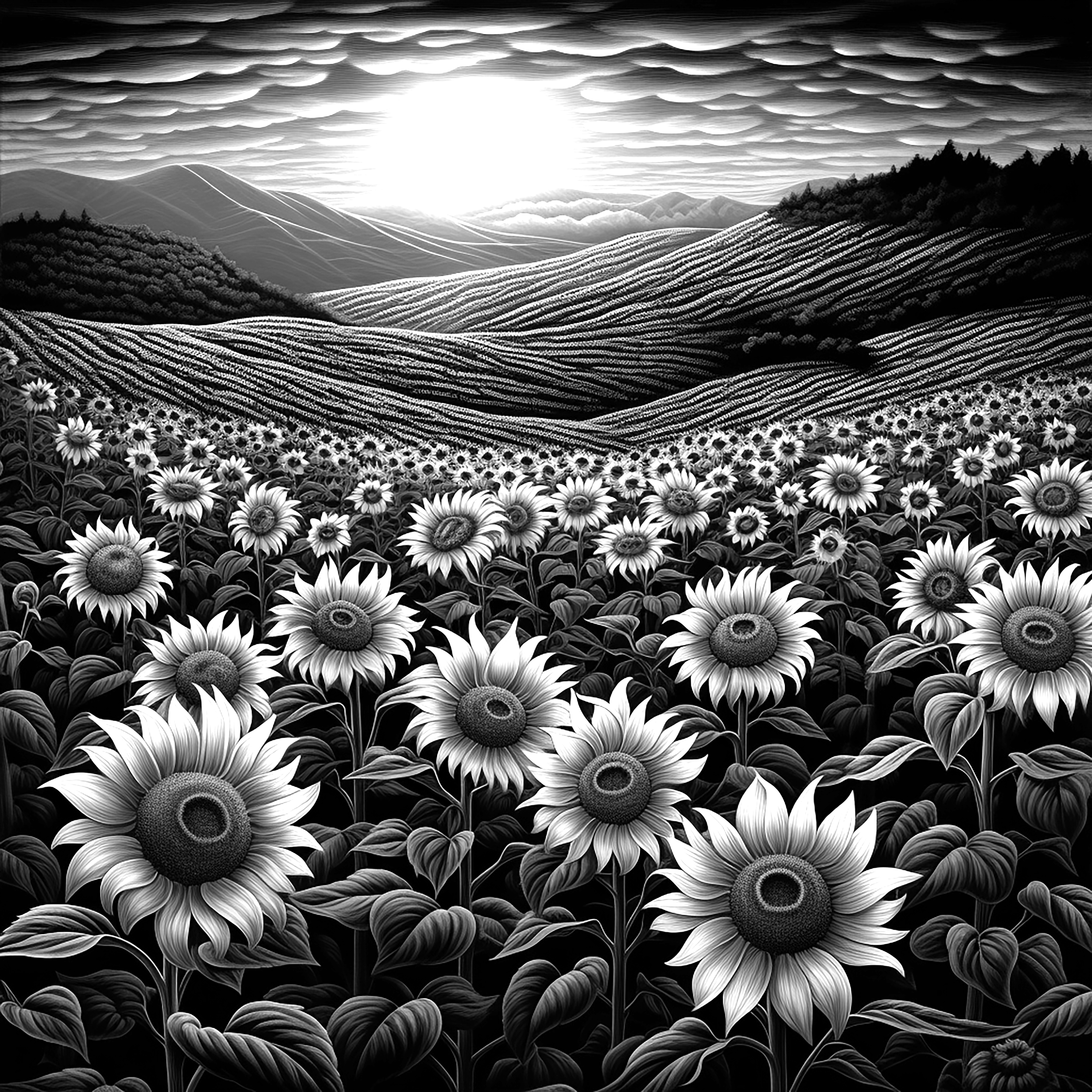 Sunflower Coasters- Set of 4