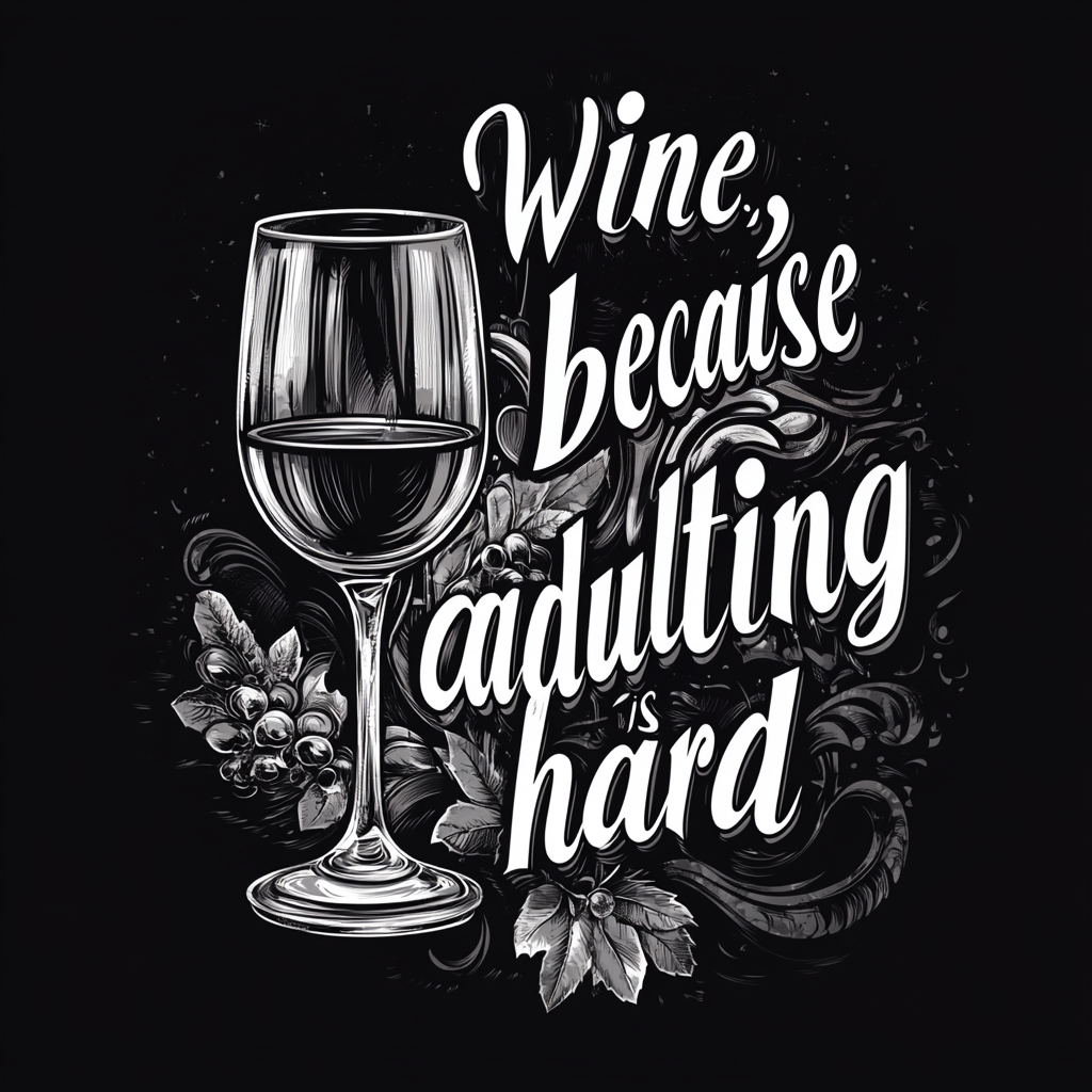 Wine Saying Coasters- Set of 4
